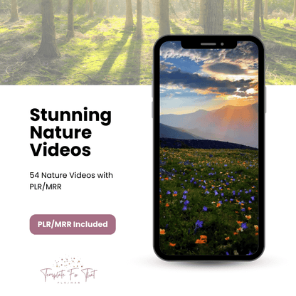 Nature videos for Instagram with PLR 