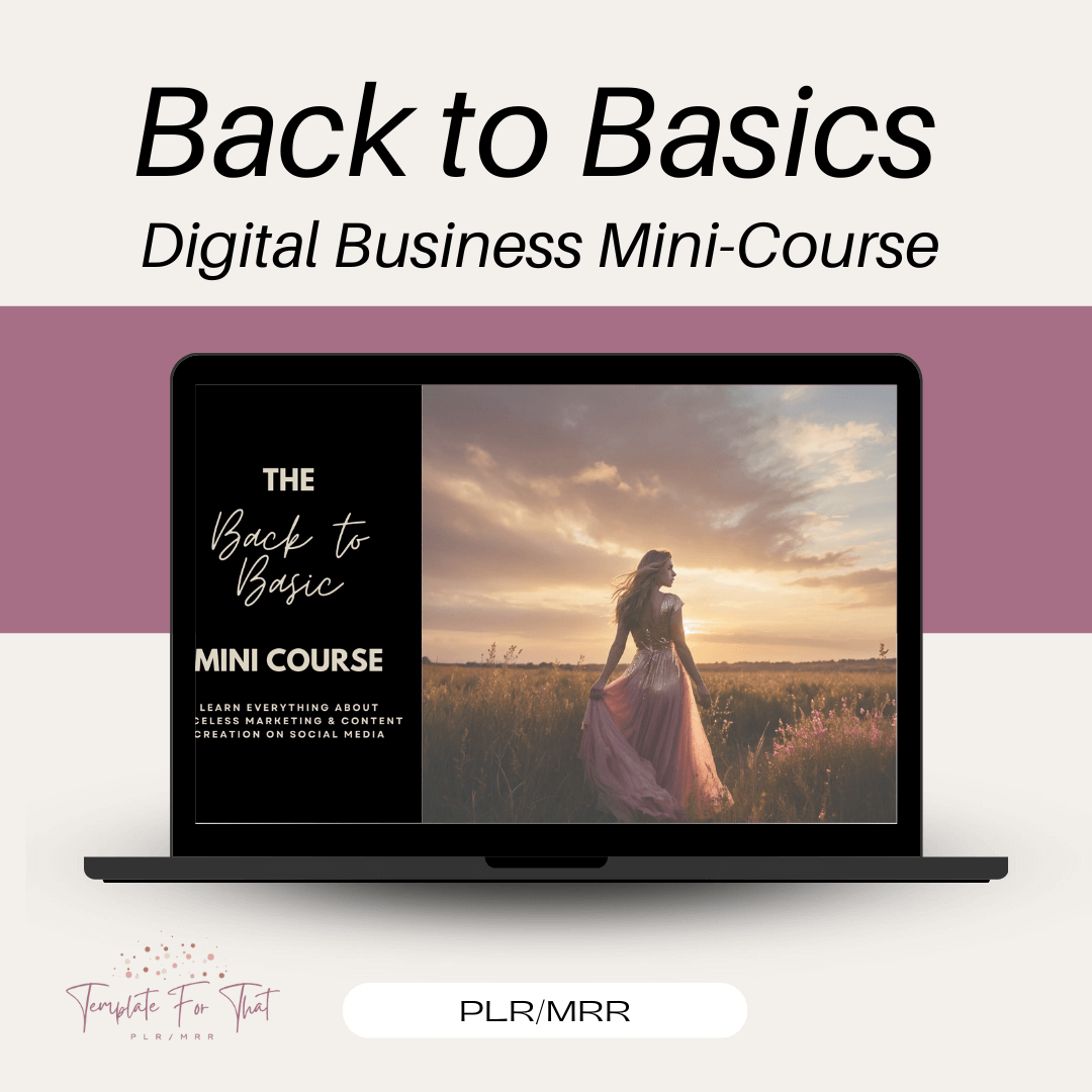 Back to Basics Mini Course with PLR & MRR 