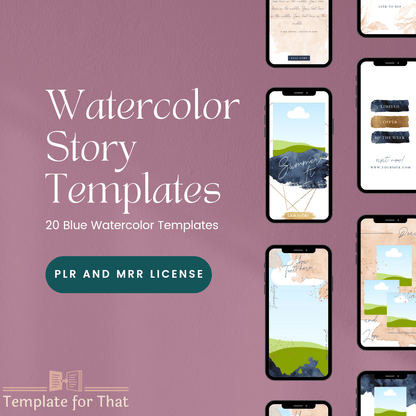 Story Canva templates with PLR/MRR