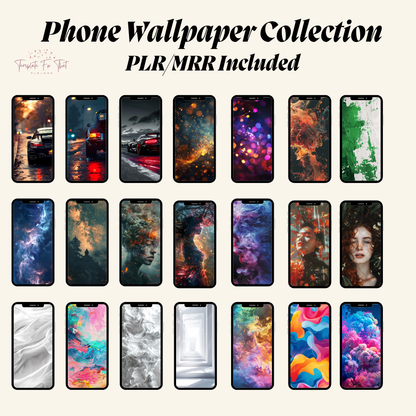 Phone Wallpaper Collection with PLR & MRR