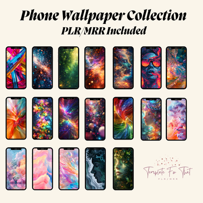 Phone Wallpaper Collection with PLR & MRR