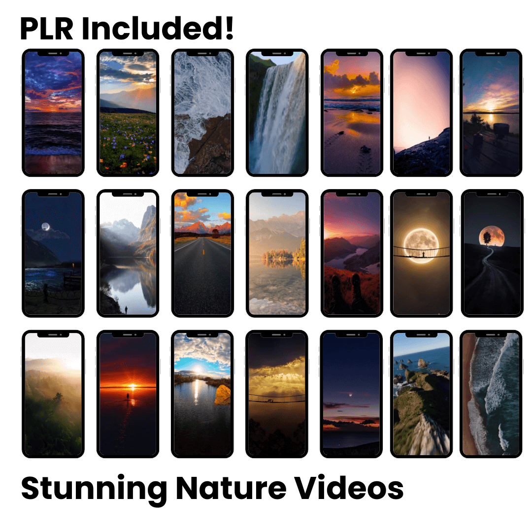 Nature videos for Instagram with PLR 