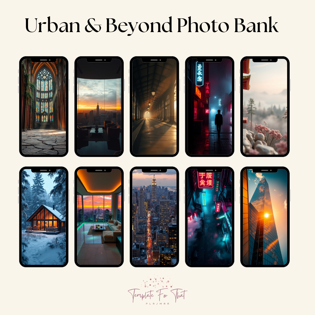 Urban & Beyond Image Bank with PLR