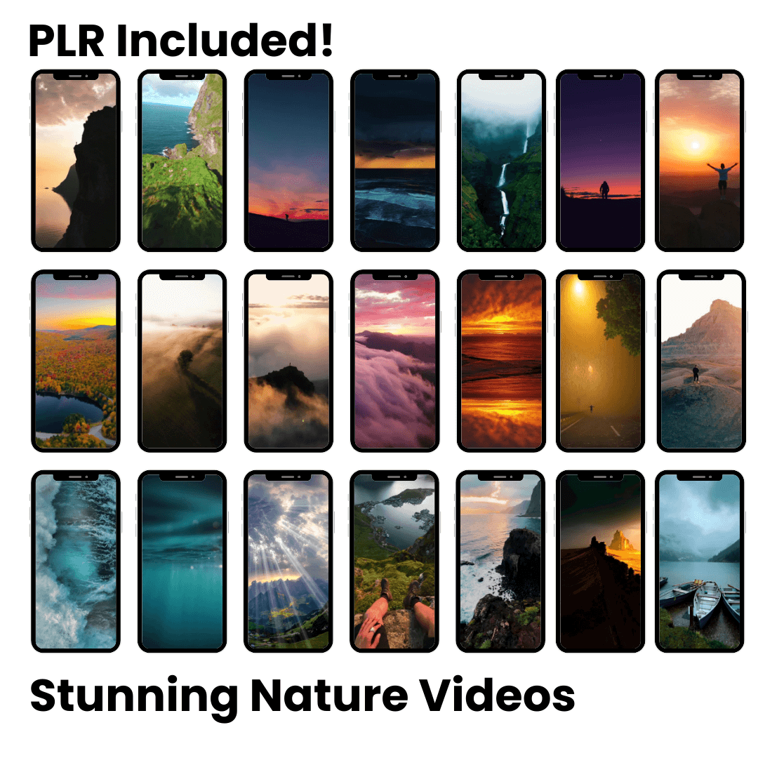 Nature videos for Instagram with PLR 