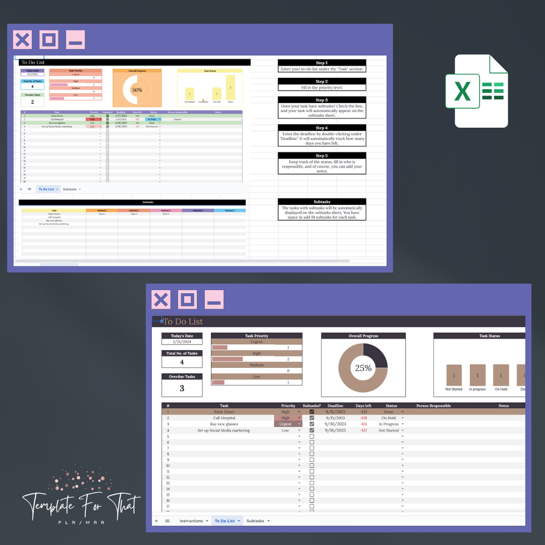 Google Sheets, Lifestyle Planners and Trackers, with PLR/MRR