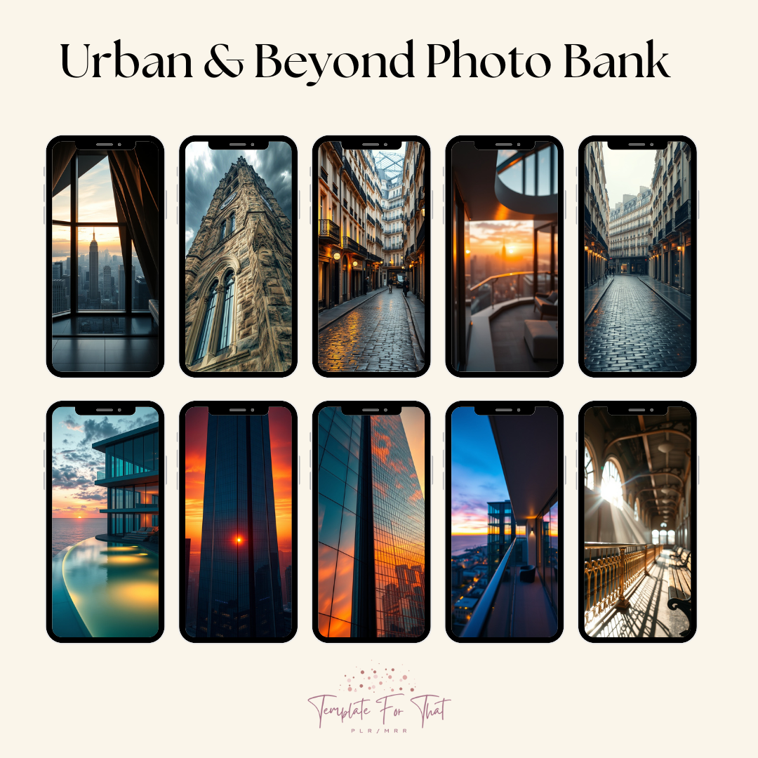 Urban & Beyond Image Bank with PLR