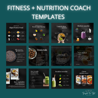 Fitness & Nutrition Coach Instagram Posts, with PLR