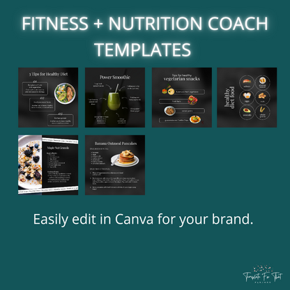 Fitness & Nutrition Coach Instagram Posts, with PLR